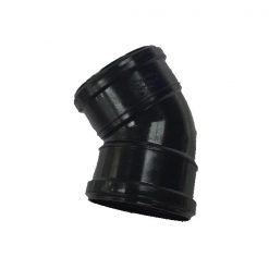 110MM BLACK PLASTIC 45 DEGREE JOINT