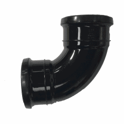 110MM BLACK PLASTIC 90 DEGREE JOINT