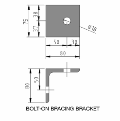Bracing Cleat Bolt on