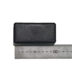 100mm/50mm Rectangular Black Plastic End Cap