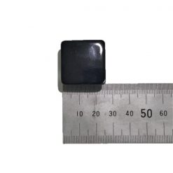 25mm Square Black Plastic End Cap