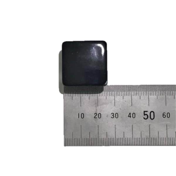 25mm Square Black Plastic End Cap