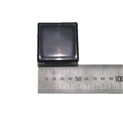 50mm Square Black Plastic End Cap
