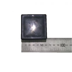 60mm Square Black Plastic End Cap