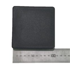 100mm Square Black Plastic End Cap