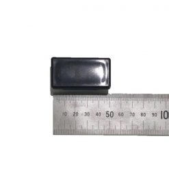50mm/25mm Rectangular Black Plastic End Cap