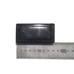 80mm/40mm Rectangular Black Plastic End Cap