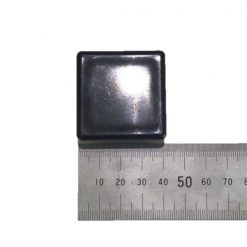 40mm Square Black Plastic End Cap