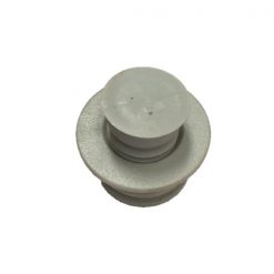 PLASTIC WHITE SERRATED END AND CAP FOR SPACER TUBE